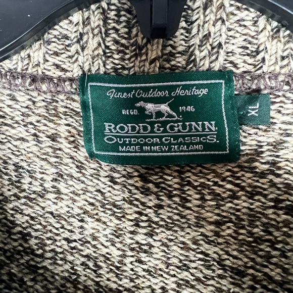 Rodd & Gunn Mens Pullover Sweater Wool Silk Brown  New Zealand Cozy Warm - Picture 3 of 6